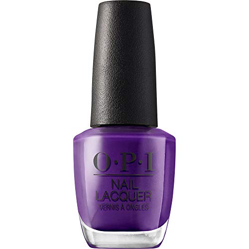 OPI Nail Lacquer Nail Polish | Opaque Dark Blue Purple Shimmer Chip Resistant Nail Polish | Vegan, Fast Drying, Streak Free