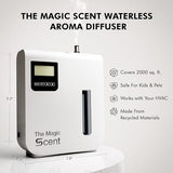 The Magic Scent Diffuser - Air Machine for Home & Commercial Use, Covers 2000 sq. ft., Nebulizing HVAC or Portable Large Room Waterless Diffusers 100ml Aroma Oil Included