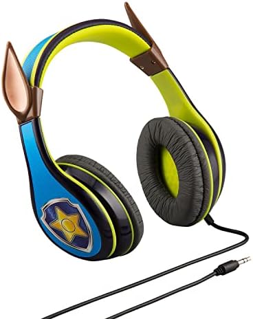 Paw Patrol Chase Headphones for Kids with Built in Volume Limiting Feature for Kid Friendly Safe Listening