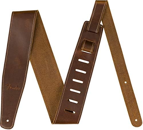 Fender Broken-in Leather, Tan 2.5" Guitar Strap (990641021)