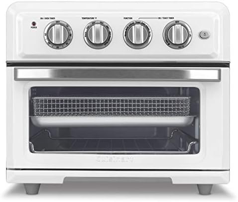 Cuisinart TOA-60W Convection AirFryer Toaster Oven, Premium 1800-Watt Motor with 7-in-1 Functions and Wide Temperature Range, Large Capacity Air Fryer with 60-Minute Timer/Auto-Off, White