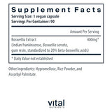 Vital Nutrients - Boswellia Serrata Extract - Herbal Support for Joint and Digestive Health - 90 Vegetarian Capsules per Bottle - 400 mg