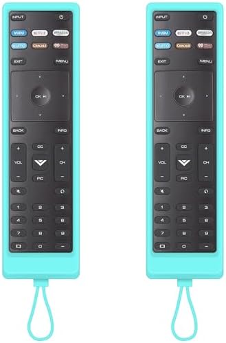 Replacement for Vizio Smart TV Remote, 2-Pack Cover & Remote for Vizio TV, Control for Vizio TV Remote Compatible for VIZIO All LED LCD HD 4K UHD HDR Smart TV