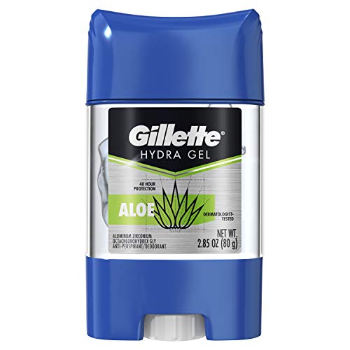 Gillette Antiperspirant and Deodorant for Men, Hydra Gel Aloe, 2.85 Oz. (Pack of 12)