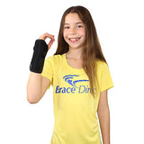 Brace Direct Pediatric Kid’s Wrist Brace for Wrist Pain, Carpal Tunnel, Sprains & Strains, Tendonitis, & DeQuervain’s- Left or Right Wrist