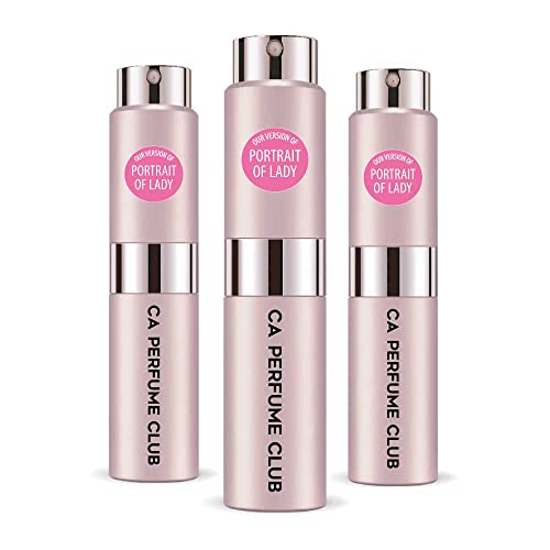 CA Perfume Impression of Fredarik Mal Portrait Of A Lady For Women Replica Version Fragrance Dupes Concentrated Long Lasting Eau de Parfum Spray Refillable Atomizer Bottle 0.27 Fl Oz-X3