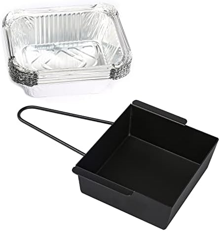 Grill Drip Pan for Nexgrill 720-0830H for Nexgrill Grease Tray Replacement Grease Pan/Box for Nexgrill 720-0888N 720-0925P 720-0896 720-08882A for Cuisinart CGG-7400 with 15pack Aluminum Foil Liner