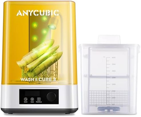 ANYCUBIC Wash and Cure 3, Upgraded Volume 2 in 1 Wash and Cure Station, with Gooseneck Lights, for Mars Anycubic Photon Mono 4 K 2 LCD SLA DLP 3D Printer, Washing Size of 165 x 100 x180 mm