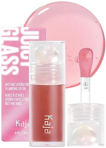 Kaja Lip Plumping- Juicy Glass 05 Plum Paloma | Hydrating, Feel Plumped and Lightweight with Vitamin Tree Fruit Oil, Vegan, Cruelty-Free, Clear Tint Stain Shine Gloss Plumper, Long Lasting