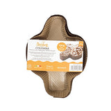 Decora 0320170 5ER-PACK PAPIERBACKFORM FÜR COLOMBA 100 G, Papier, Braun