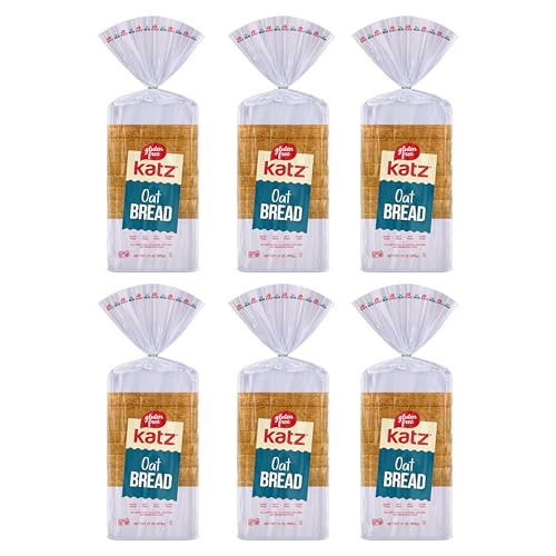 Katz Gluten Free Oat Bread | Dairy Free, Nut Free, Soy Free, Gluten Free | Kosher (6 Packs of 1 Sliced Loaf, 21 Ounce Each)