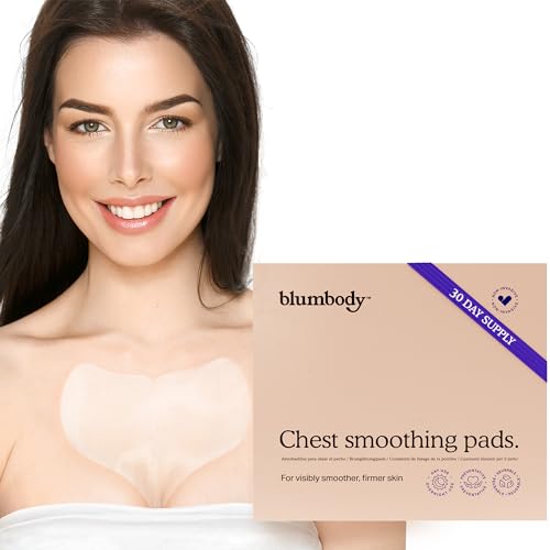 Chest Wrinkle Pads - Silicone Patches for Wrinkles - Overnight Anti Wrinkle Patches, Anti Aging Silicone Wrinkle Patches Reusable - Neck & Décolleté, Skin Safe Chest Wrinkle Patches (1-mo Supply)