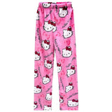 Anime Pajamas Pants Women's Girls Cartoon Cat All Character Print Flannel Lounge Sleep Bottoms Pajama Pants Christmas