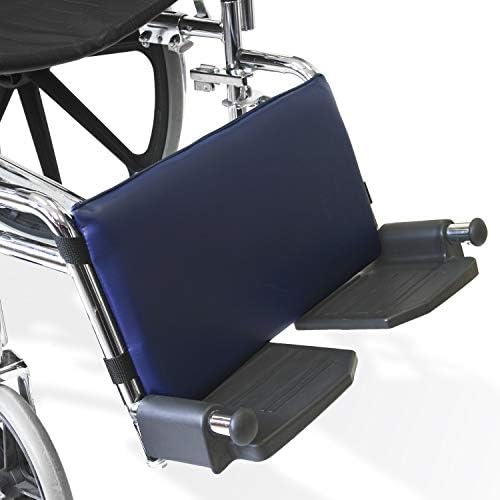 NYOrtho Wheelchair Leg Rest Pad – Cushioned Calf Support & Lower Leg Stabilizer – Non-Slip Vinyl Wheelchair Accessory with Quick-Release Straps, Easy to Clean, Pressure Relief – 16x9 in - Made in USA