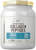 Carlyle Grass Fed Collagen Peptides Powder 20oz | Unflavored | Pasture Raised | Types I & III | 20g of Collagen Per Daily Dose | Non-GMO, Gluten Free | by Herbage Farmstead