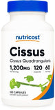 Nutricost Cissus Quadrangularis (1200mg) 120 Capsules - 60 Servings, Gluten Free, Non-GMO, and Vegetarian Friendly