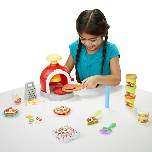 Play-Doh Kitchen Creations Pizza Oven Playset with 6 Cans & 8 Accessories, Back to School Classroom Supplies, Play Food & Cooking Toys, Preschool Toys, Ages 3+