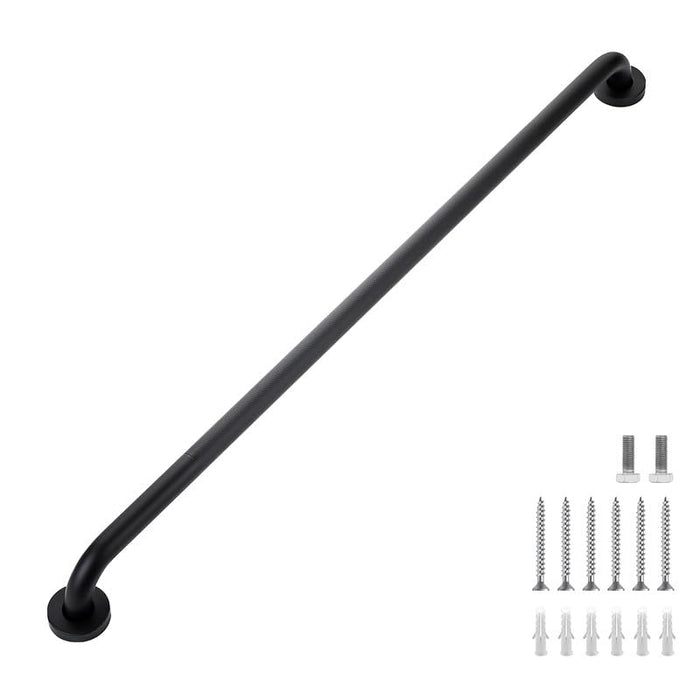 Grab Bars for Shower, 1 Pack 36-Inch Anti Slip Shower Handles for Elderly, Safety Shower Grab Bar, Stainless Steel Handicap Grab Bars for Bathroom (Black 1" Diameter)