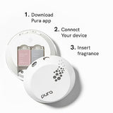 Pura - Smart Home Fragrance Device Starter Set V3 - Scent Diffuser for Homes, Bedrooms & Living Rooms - Includes Fragrance Aroma Diffuser & Two Fragrances - Pacific Aqua and Lavender Fields