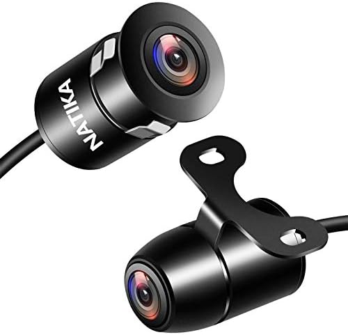 NATIKA Backup/Front/Side View Camera: No Distortion Effect Starlight Night Vision HD Metal Flush or Surface Mount CVBS | AHD Reverse Rear View Backup Camera for Cars Pickup Trucks SUVs RVs Vans