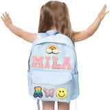 ROSLILY Personalized Backpacks for Girls Back To School Backpack Kids Custom Backpack With Name Patch Nylon School Backpack Gifts for Boys Toddles Students Birthday Christmas