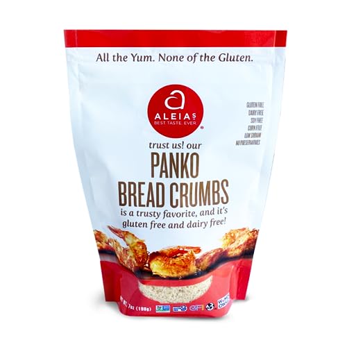 ALEIA'S BEST. TASTE. EVER. Panko Bread Crumbs – 7 oz / 1 Pack - Authentic Taste, Crunchy Breading for Gluten Free Recipes, Certified Gluten Free, Non-GMO, Dairy Free, Low Sodium, Kosher
