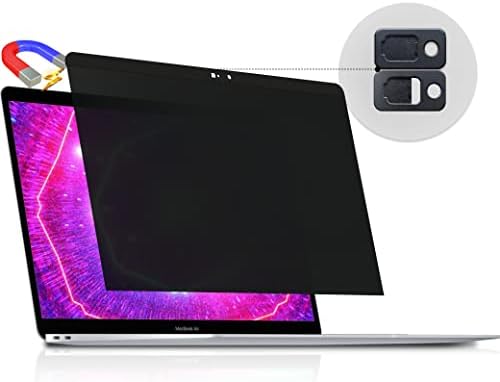 Magnetic Privacy Screen for MacBook Pro 13 Inch (2012-2015), Removable Anti Blue Light Glare Peep Filter Black out Screen Protector for Mac 13In Laptop Model (A1278, A1425, A1502)
