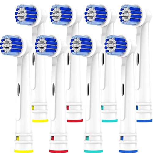 Replacement Toothbrush Heads Compatible with Oral B Braun, 8 Pack Professional Electric Toothbrush Heads Brush Heads Refill for Oral-B 7000/Pro 1000/9600/ 500/3000/8000