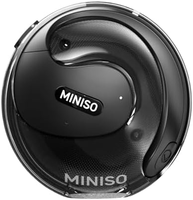 MINISO X15 PRO Translation Earbuds Open Ear Headphone Bluetooth 5.4 OWS AI Headphones Support 148 Languages Wireless Earbuds with Earhooks IPX5 Waterproof Bluetooth Earbuds Black（with AI）