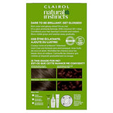 Clairol Natural Instincts Demi-Permanent Hair Dye, 4RR Dark Red Hair Color, Pack of 3
