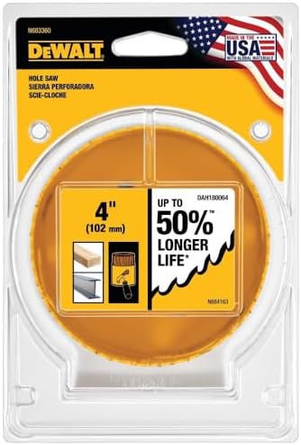 DEWALT DAH180064 4 (102MM) Hole Saw