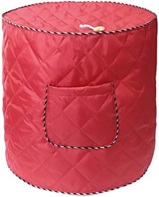 Air Fryer Cover Also for 6 Quart Instant Pot and Electric Pressure Cooker with Pocket,Electric Appliance Dust-Proof Cover（Red）