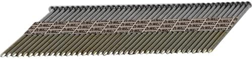 DEWALT Framing Nails, Paper Tape, 30-Degree, Ring Shank, Galvanized, Off-Set Round Head, 2 3/8-Inch x .113-Inch, 2000-Pack (DPT-8DR113GFH)
