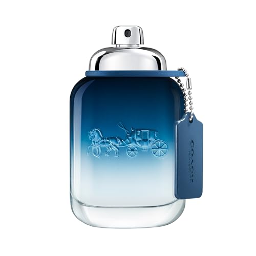 Coach Blue Eau de Toilette - Long Lasting Fragrance with notes of Lime Oil, Black Pepper & Amber - Fougere & Aquatic