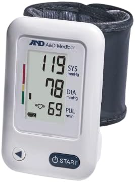 A&D Medical Wrist Blood Pressure Monitor for Home Use - UB-525, BP Adjustable Cuff (5.3-8.5"/13.5-21.5 cm) One Button Operation, 60 Reading Memory, 2 AAA Batteries
