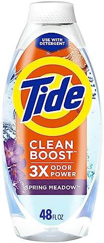 Tide Deep Cleansing Fabric Rinse with 3X Odor Power, Spring Meadow, 48 oz