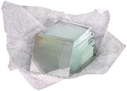 Microscope Kit Microscope Slides Kit-Microscope Glass Slide Cover Slips Microscope Accessories Blank Slides Covers 18x18 22x22 24x24mm, 100pcs Microscope Lens Adapters (Magnification : 18x18mm)