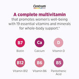 Centrum Complete Multivitamin Supplement + Hot Flash Support Menopause Support Tablets, with Clinically Studied geniVida, 30 Count