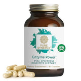 PURE SYNERGY Enzyme Power | Digestive Enzyme Supplement | Digestive Health Enzymes with Nattokinase, Bromelain, and Serrapeptase | for Digestive and Gut Health (90 Capsules)