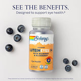 SOLARAY Advanced Lutein Eyes 24 mg - Lutein and Zeaxanthin Supplements - Eye Health Support with Blueberry and Bilberry Extract - Vegan, 60-Day Guarantee, Lab Verified - 60 Servings, 60 VegCaps