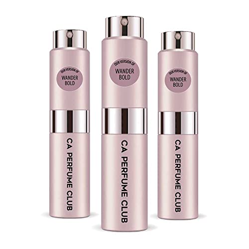 CA Perfume Impression of Gloria V. Wander bold For Women Replica Version Fragrance Dupes Concentrated Long Lasting Eau de Parfum Spray Refillable Atomizer Bottle 0.27 Fl Oz-X3