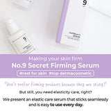 numbuzin No.9 Secret Firming Serum | Peptide, Wrinkle Care, Aging Skin, Niacinamide, Hyaluronic Acid | Korean Skin Care for Face, 1.69 fl oz
