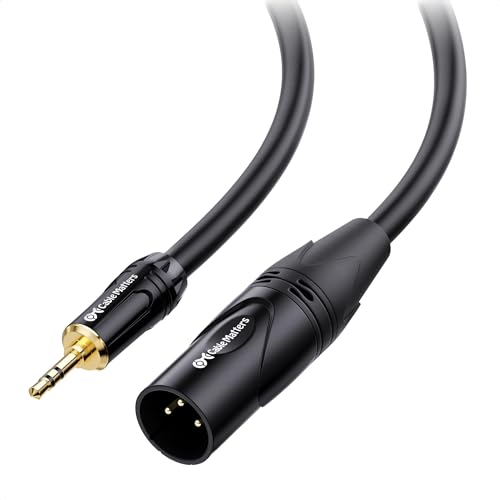 Cable Matters 3.5mm to XLR Cable 15 ft, Male to Male XLR to 1/8 Inch Cable, XLR to 3.5mm Cable, Compatible with iPod, MP3 Player, Laptop, Voice Recorder and More - 15 Feet