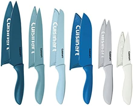 Cuisinart Advantage Color Collection 12-Piece Knife Set with Blade Guards (Nautical)