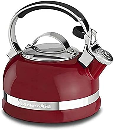 KitchenAid KTEN20SBER 2.0-Quart Kettle with Full Stainless Steel Handle and Trim Band - Empire Red