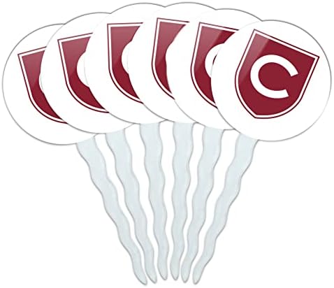 Colgate University Secondary Logo Cupcake Picks Toppers Decoration Set of 6