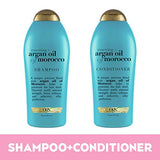 OGX Renewing + Argan Oil of Morocco Shampoo & Conditioner, 25.4 Fl Oz 2 count (Pack of 1)