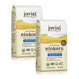 Jovial Einkorn 100% Organic Einkorn All Purpose Flour - Baking Flour, High Protein, Non-GMO, USDA Certified Organic, Unbleached Flour, Product of Italy, Organic All Purpose Flour - 32 Oz, 2 Pack