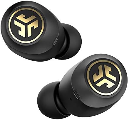 JLab JBuds Air Icon True Wireless Signature Bluetooth Earbuds + Charging Case, Black & Gold, IP55 Sweat Resistance, Bluetooth 5.0 Connection, Stereo Phone Calls, 3 EQ Sound Settings