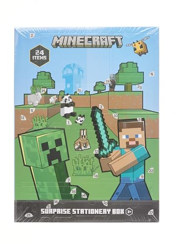 Minecraft Advent Calendar 2024 for Kids and Teenagers – Unique Boys Advent Calendar (Green)